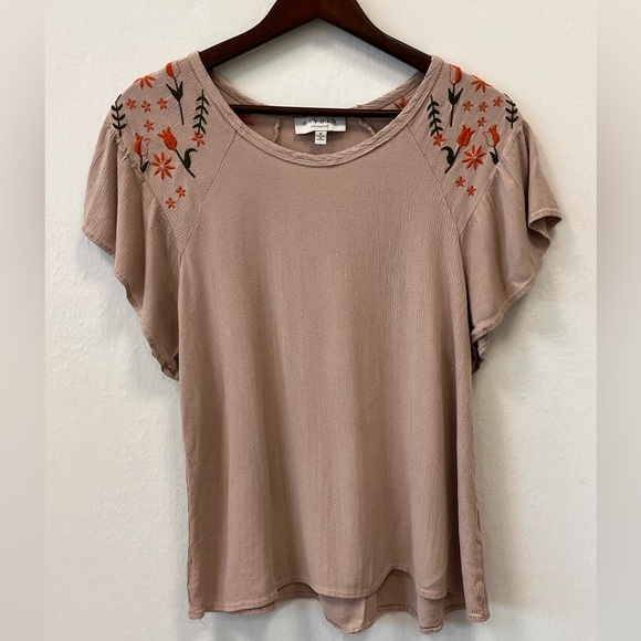 Hayden Las Angeles Embroidered Rayon Blouse Women’s Medium Boho - Picture 1 of 6